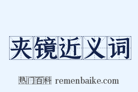 夹镜近义词是什么意思的图片